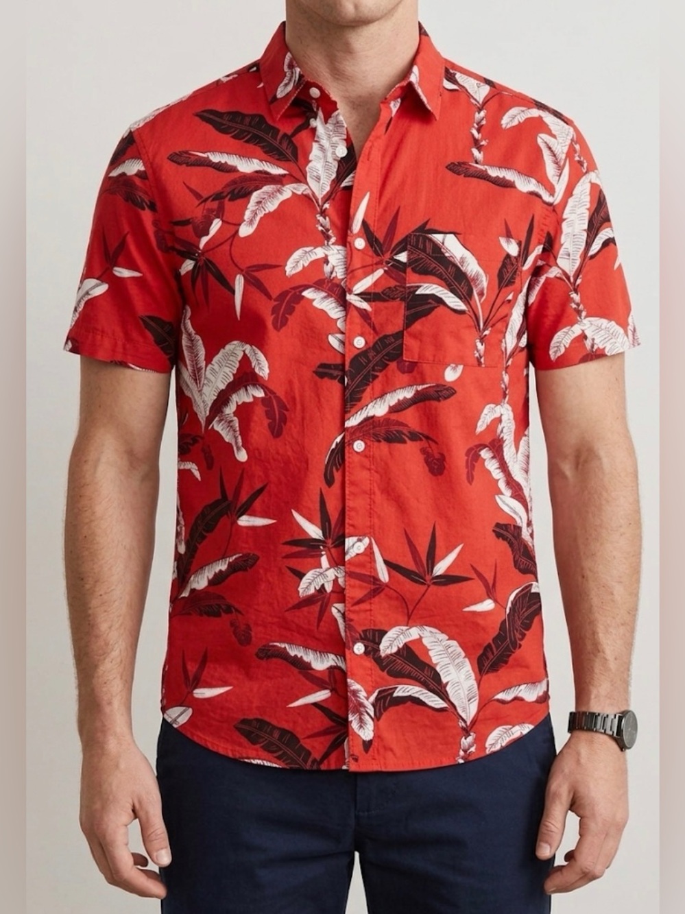 H&M Men's Tropical Print Shirt